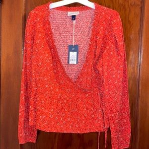 Red floral Blouse
